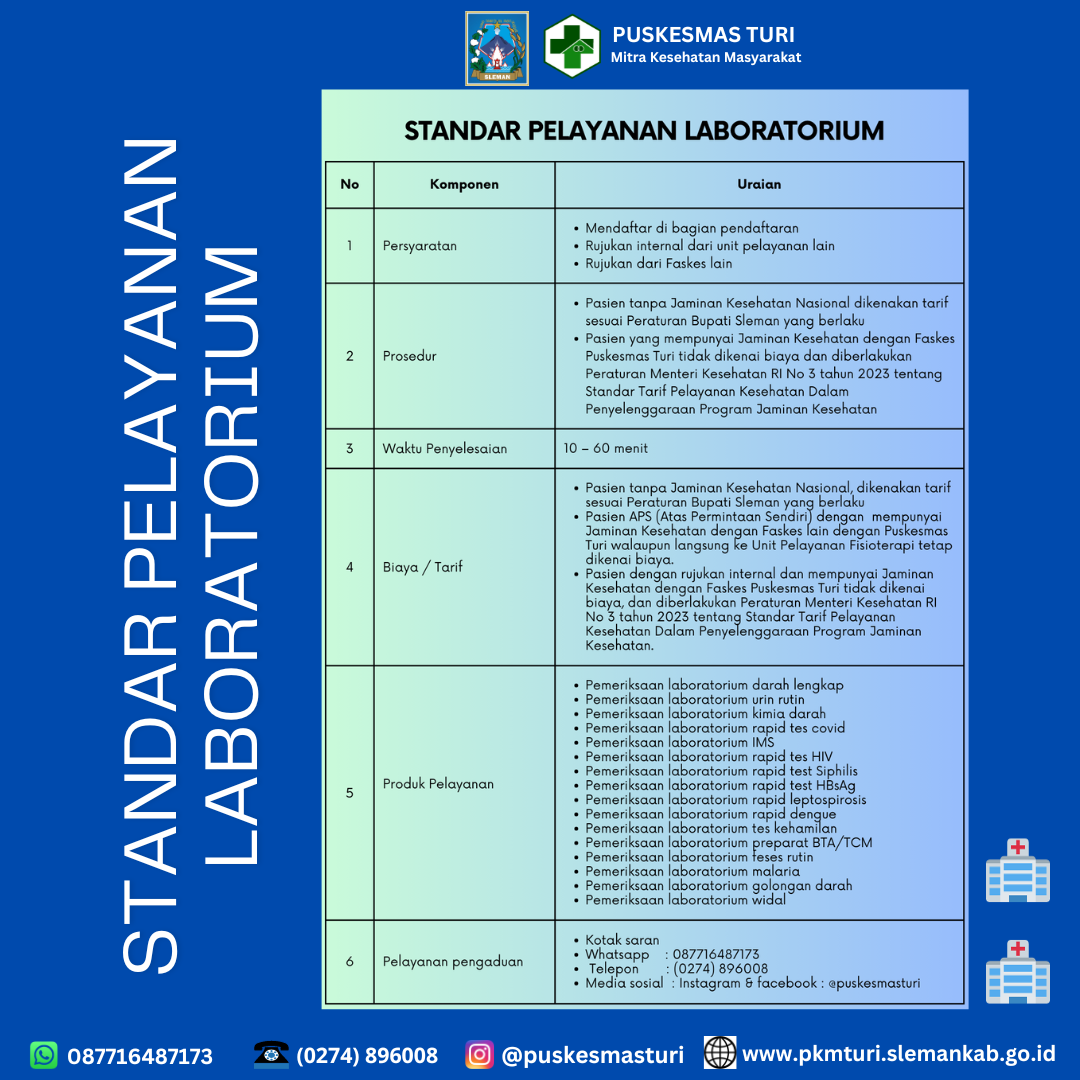STANDAR PELAYANAN LABORATORIUM